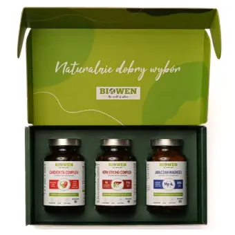 Biowen Zestaw dla Taty Biowen Hepa Strong Cardiovita Jabłczan Magnezu cena 169,00zł