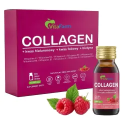 Collagen shot smak malinowy 30x30ml Vitafarm cena 225,00zł