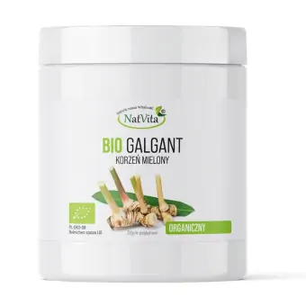 Galgant BIO Korzeń mielony Ekologiczny proszek 250g NatVita cena 44,90zł