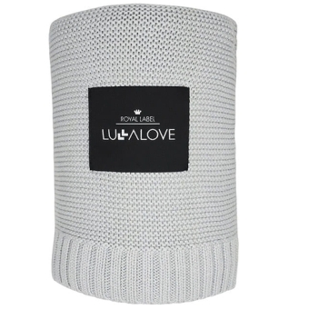 LullaLove Duży koc całoroczny bambus-bawełna 120x100cm szary cena 229,00zł