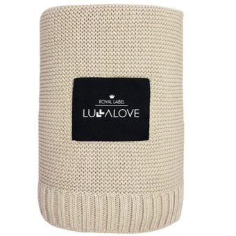 LullaLove Duży koc całoroczny bambus-bawełna 120x100cm Milk Coffee beż  cena 229,00zł