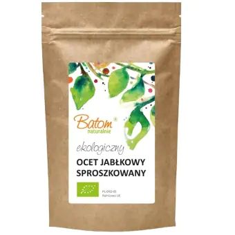 Ocet jabłkowy sproszkowany BIO ekologiczny 100g Batom cena 47,69zł