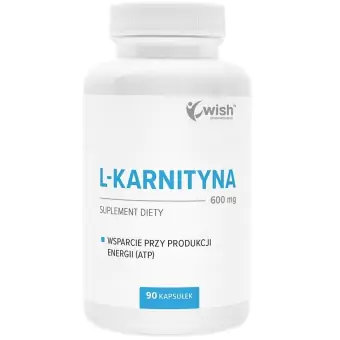 L-Karnityna 600mg 90kapsułek Wish Pharmaceutical cena 39,00zł