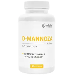 D-Mannoza 500mg D-mannose 90kapsułek Wish Pharmaceutical cena 34,90zł
