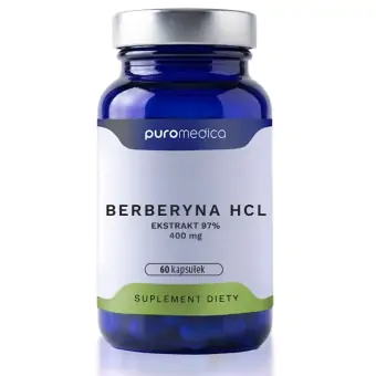 Puromedica Berberyna HCl 800mg 60kapsułek cena 90,00zł