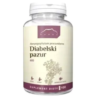 Nanga Diabelski pazur 600mg 100kapsułek cena 22,90zł