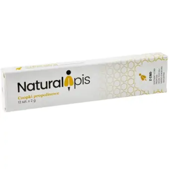 Czopki propolisowe z CBD 12 sztuk NaturalApis cena 46,90zł