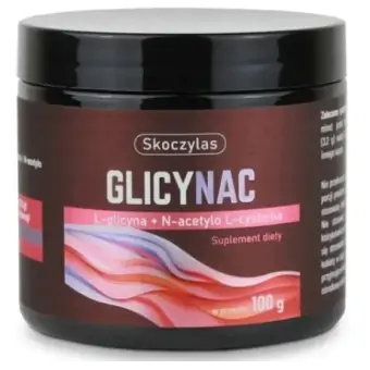 Skoczylas GlicyNAC L-glicyna N-acetylo L-cysteina proszek 100g cena 35,90zł