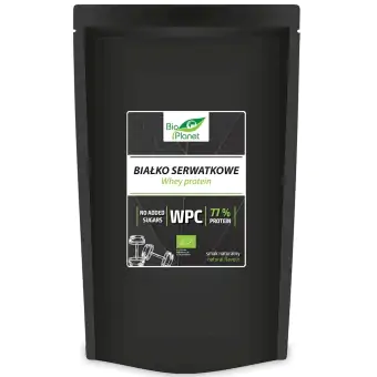 Białko serwatkowe naturalne WPC 77 BIO 500g Bio Planet cena 148,25zł