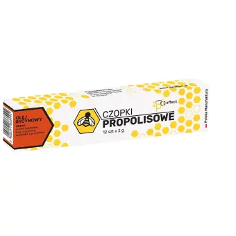 Czopki propolisowe z olejem rycynowym 12 sztuk x 2g API Effect cena 52,00zł