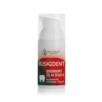 Buskodent Borowinowy żel na dziąsła 35g Sulphur cena 22,40zł