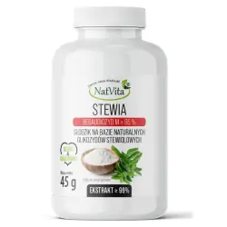 Stewia ekstrakt 99% słodzik w proszku 45g Natvita cena 57,90zł