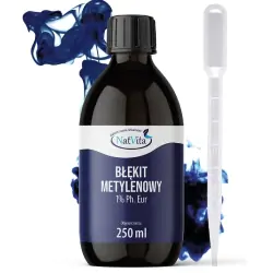 Błękit metylenowy 1% roztwór wysoka czystość 250ml NatVita cena 123,90zł