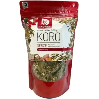 Organis Naturalna mieszanka ziołowa Koro Serce 100g cena 39,00zł
