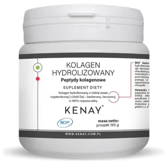 Kenay Kolagen hydrolizowany typu I (rybi) peptydy kolagenowe proszek 165g cena 59,00zł