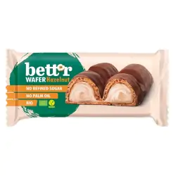 Wafelek z kremem orzechy laskowe w mlecznej czekoladzie BIO 33g Bett'R cena 6,99zł