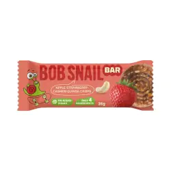 Baton jabłko-truskawka-orzechy nerkowca bez dodatku cukru 35g Bob Snail cena 4,85zł