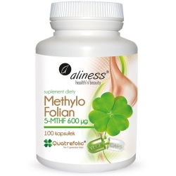 Aliness Methylo Folian 5-mthf 600µg 100kapsułek cena 43,90zł