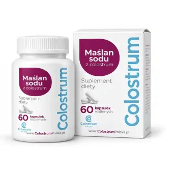 Colostrum Maślan sodu z colostrum 60kapsułek cena 52,49zł