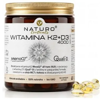 Virentia Naturoceuticals Witamina K2+D3 4000 Quali-D 100kapsułek cena 44,90zł