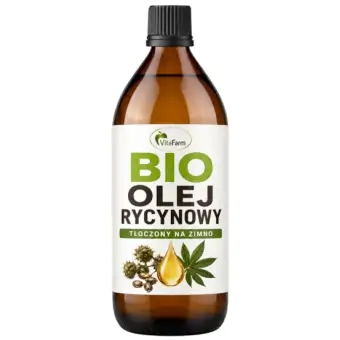 Olej rycynowy organiczny 250ml BIO Naturalny VitaFarm cena 49,99zł