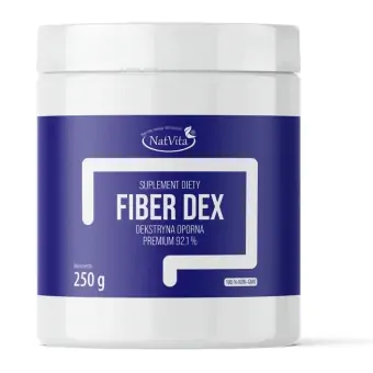 Fiber Dex Dekstryna oporna błonnik w proszku 250g NatVita cena 58,90zł