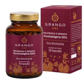 Grango One polifenole z granatu 50% punikalaginy 30kapsułek cena 108,90zł