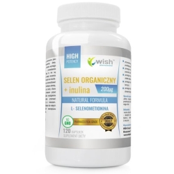 Wish Pharmaceutical Selen Organiczny L- Selenometionina 200µg +BCAA Aminokwas +Prebiotyk 120kapsułek cena 22,99zł