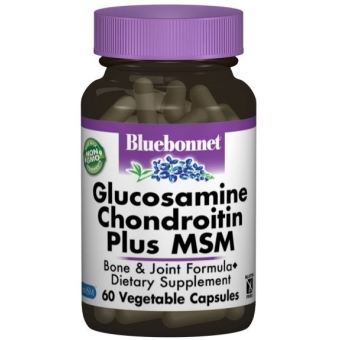 Bluebonnet Nutrition Glukozamina Chondroitin Plus MSM 60kapsułek cena 103,49zł
