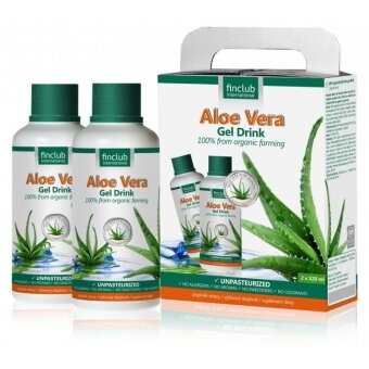 fin 100% organiczny żel do picia Aloe Vera 2 x 520ml