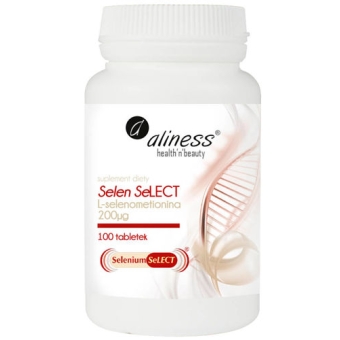 Aliness Selen Select® L-selenometionina 200µg 100tabletek cena 24,90zł