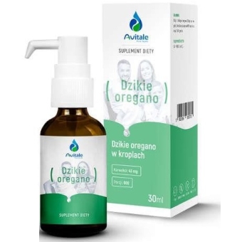 Avitale Dzikie oregano 100% naturalny olej w kroplach 30ml PROMOCJA cena 46,00zł