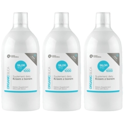 Invex Remedies ZESTAW 3X Suplement diety Silor + B ORGANIC 1000 (z krzemem i borem) 3x1000ml cena 364,90zł