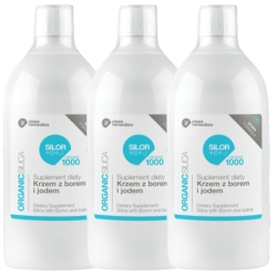 Invex Remedies ZESTAW 3X Suplement diety Silor + B + J ORGANIC 1000 (z krzemem, borem i jodem) 3x1000ml cena 409,70zł