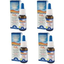 Zestaw: 4 x Dr Jacobs witamina D3 K2 zdrowe Kości 20ml cena 220,00zł