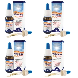 Zestaw 4 x Dr Jacobs witamina D3 K2 Forte 20ml cena 300,00zł