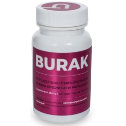 Visanto Burak liofilizat soku z ekologicznych buraków kiszonych 300mg 60kapsułek Jerzy Zięba cena 110,00zł
