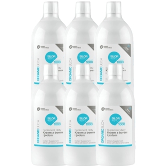Invex Remedies ZESTAW 6X Suplement diety Silor + B + J ORGANIC 1000 (z krzemem, borem i jodem) 6x1000ml cena 824,40zł