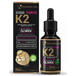 Progress Labs Naturalna Witamina K2 MK-7 z Natto Forte dla wegan krople 30ml cena 33,90zł