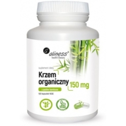 Aliness Krzem organiczny 150mg z pędów bambusa Vege 100kapsułek cena 44,90zł