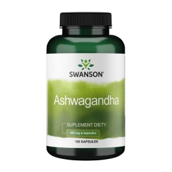 Swanson Ashwagandha 450mg 100kapsułek cena 17,75zł