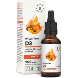 Aura Herbals Witamina D3 2000IU FORTE krople 30ml cena 17,89zł