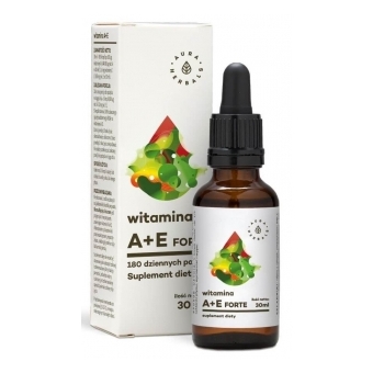Aura Herbals Witamina A + Witamina E krople 30ml cena 17,20zł
