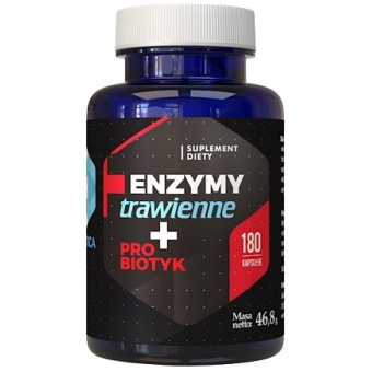 Hepatica Enzymy trawienne + probiotyk 180kapsułek cena 41,90zł
