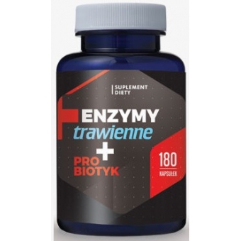 Hepatica Enzymy trawienne + probiotyk 180kapsułek