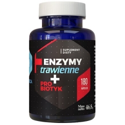 Hepatica Enzymy trawienne + probiotyk 180kapsułek cena 41,90zł