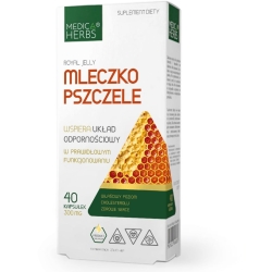 Medica Herbs Mleczko pszczele 300mg 40kapsułek cena 22,95zł