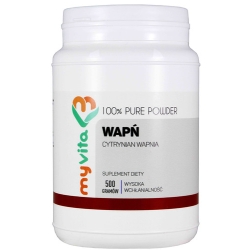 MyVita Wapń (Cytrynian wapnia) proszek 500g cena 39,90zł