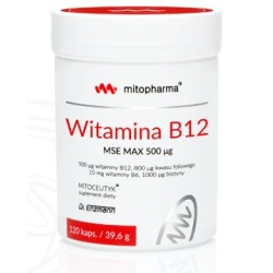 Dr Enzmann Witamina B12 MSE Max 120kapsułek Mito-Pharma cena 176,00zł