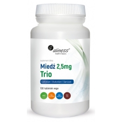 Aliness Miedź trio 2,5mg 100tabletek vege cena 27,90zł
